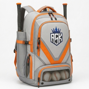 Sac d'équipement de baseball professionnel avec construction robuste, plusieurs poches de rangement et design léger pour l'entraînement - Product Image 2