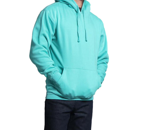 Conjunto de Sudadera con Capucha para Hombre, Color Sólido, Algodón French Terry, Ropa Casual de Otoño, Sudadera con Cierre Completo y Pantalones, Algodón con Spandex - Product Image 5