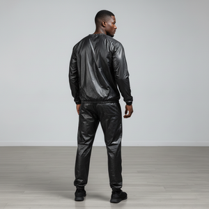 Traje de Sauna Negro de Fibra de Poliéster, a la Moda, para Adelgazar, Ropa Deportiva para Sudar, para Pérdida de Peso, Uso Doméstico, para Niños - Product Image 4