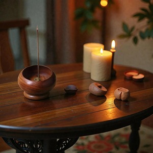 Premium Solid Wood Religious <b>Incense</b> <b>Holder</b> for <b>Incense</b> Sticks Handcrafted Durable Wooden <b>Incense</b> Burner for Indian - Product Image 5