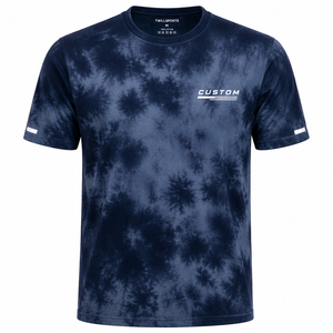 <b>Men's</b> Tie-Dye Short Sleeve T-<b>Shirt</b> Regular Fit Cotton O-Neck High Quality Quick Dry- Fit Sport Running T-<b>shirt</b> Custom Logo - Product Image 1