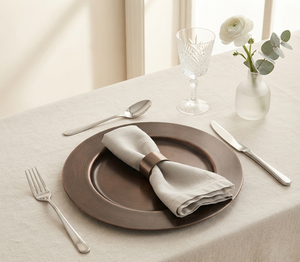 Assiette de service en cuivre vieilli filé pour mariage, restauration et restaurant – Grande assiette de présentation très vendue - Product Image 1