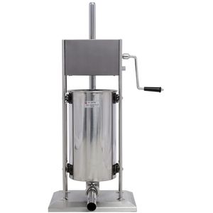 Remplisseuse de saucisses professionnelle à double vitesse en acier inoxydable 22LB/10L, remplisseuse de viande verticale avec 4 tubes de remplissage - Product Image 3