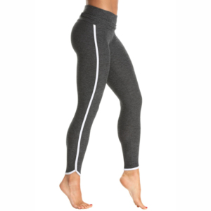 Leggings de sport taille haute personnalisés pour femme avec poches et rayures, idéaux pour la course, le fitness et le yoga - Product Image 6