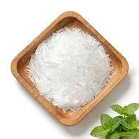 Cristaux de menthol raffiné, ingrédient rafraîchissant à la menthe pour les dentifrices, les soins bucco-dentaires, les cosmétiques, les produits pharmaceutiques et les applications aromatiques