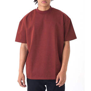 Acid Wash Polyester Oversized Plus Size Men's T-Shirt with Front Logo Anti-Shrink Silk Screen Printed Casual - Product Image 1