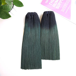 SMA Ombre Vert Meilleure Qualité Os Extensions de Cheveux Raides Cheveux Humains Vietnamiens Prix de Gros Approvisionnement d'Usine - Product Image 5