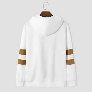 Unisex Oversized Hooded Sweatshirt Solid Casual Knitted Cotton Pullover Winter <b>White</b> Brown Y2K High Street Eco-Friendly Trendy - Product Image 6