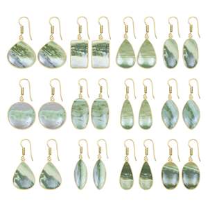 Boucles d'oreilles vintage en argent givré style serpentine, plaqué or 18 carats, design exagéré, pour femme, style chunky, idéales pour les fêtes et les cadeaux - Meilleures ventes - Product Image 5