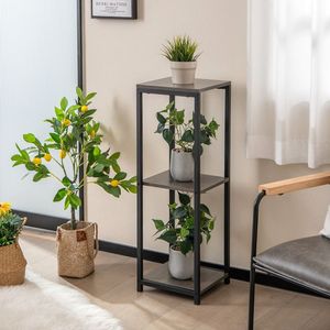 3-Tier Tall Metal Plant <b>Stand</b> <b>Corner</b> Wall Shelf with Anti-Tipping Device for Holding Plants - Product Image 2