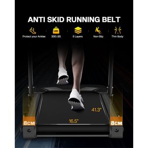 Cinta de correr eléctrica plegable para el hogar con máquina de correr de entrenamiento inclinado, Monitor de pulso de velocidad, controles de pasamanos, integración de aplicaciones - Product Image 5