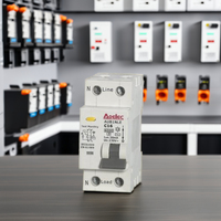 Disjoncteur différentiel AOELEC AUBN1LE C16 2P 230V 6kA certifié CE, boîtier PA66, montage sur rail DIN, courbe BCD