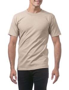<b>Men's</b> <b>Khaki</b> 100% Cotton Quick Dry Breathable Sport Performance Short Sleeve O-Neck <b>T</b>-<b>Shirt</b> with Customized Printing Front Logo - Product Image 3