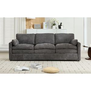 Divano Cloud a 3 Posti Imbottito da 89 Pollici, Oversize e Confortevole con Doppio Cuscino e Morbidi Cuscini per il Soggiorno - Product Image 1