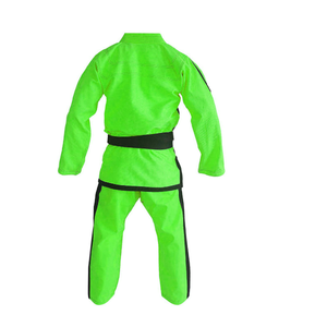 Green Taekwondo Uniform <b>Kids</b> Unisex 100% Polyester Durable Martial Arts Wear Regular Fit In-Stock - Product Image 3