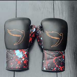 Guantes de Boxeo Fly Superlace X Negros con Cordones para Entrenamiento Profesional y Sparring 8oz-16oz - Product Image 5