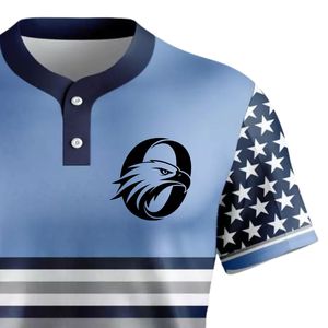 Maillot de baseball bleu marine pour homme, chemise d'équipe, boutons sur le devant, uniforme athlétique, léger, respirant, vêtements de sport - Product Image 6