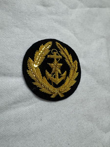 Classic Silicone Beads Wreath Badges Hand Sewn Bullion Crest Handcrafted Uniform Cap Patch - Product Image 6