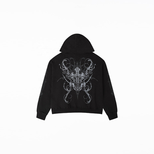 Sudadera Moderna para Hombre con Pedrería, 100% Algodón, Tejido Suave y Duradero para Invierno, Diseño Brillante, Perfecta para Ropa Urbana y Eventos Nocturnos - Product Image 4