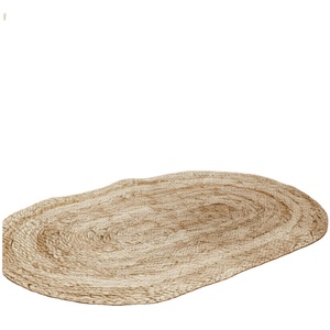 Handmade Luxury Customized Jute <b>Placemat</b> Natural <b>Round</b> with Lace Bamboo Material for Table Decoration MOQ Export From Bangladesh - Product Image 3