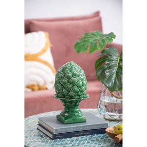 Grande décoration de table élégante Helsa Blooming Artichoke verte 7,5x7,5x12 pouces pour centre de table de mariage - Product Image 4