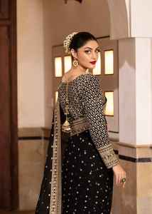 Ropa Étnica, Sari de Organza con Bordado Intenso, Diseño de Borde Elegante, Hermosas Combinaciones de Colores para Fiestas Tradicionales - Product Image 2