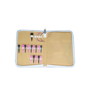 Kit d'outils pour extensions capillaires : pinces métalliques et plastiques, ensemble d'installation et de retrait, étanche, rose et noir, pour micro-liens et extensions cousues à la main, durable - Product Image 5
