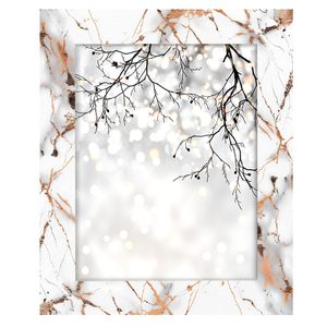 Premium Handmade <b>White</b> Marble 11x14 Inch Photo <b>Frame</b> Elegant Decorative Lightweight for Wall Mount Tabletop Use Home Office - Product Image 3