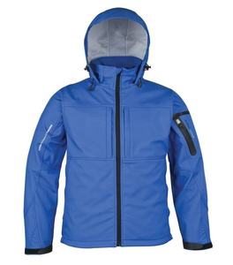 Veste softshell pour homme OEM, veste softshell pour homme en polyester, coupe-vent imperméable, vêtements de travail en plein air - Product Image 1