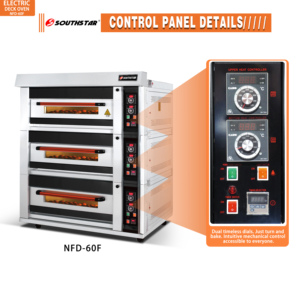 <span class=keywords><strong>Four</strong></span> à <span class=keywords><strong>pain</strong></span> industriel commercial haut de gamme Southstar, équipement complet de boulangerie, <span class=keywords><strong>four</strong></span> à sole électrique 3 niveaux 6 plateaux - Product Image 2