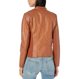 Chaqueta de Cuero Sintético para Mujer, Diseño Elegante, Corte Regular, Estilo Urbano, Prenda Exterior Cómoda - Product Image 6