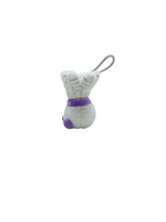 Porte-clés en peluche personnalisé en coton doux, motif volant de badminton, mignon, dessin animé, sportif, poupée en peluche, breloque de sac, logo brodé