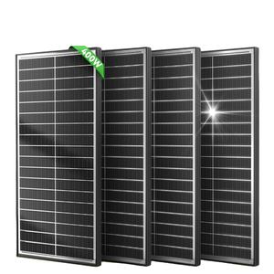Panneau solaire monocristallin rigide Rvpozwer de qualité A, 100 W, demi-cellule, 22 % d'efficacité, garantie 25 ans, en stock, prix d'usine, vente chaude - Product Image 1