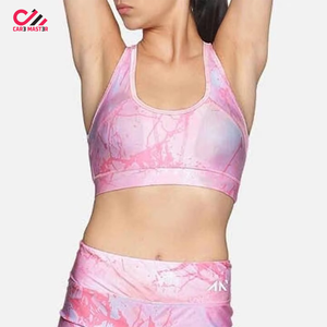 Sujetador Deportivo Sin Costuras de Alta Sujeción con Diseño Sublimado y Logotipo Personalizado de Calidad Premium 2026 para Mujer - Product Image 1