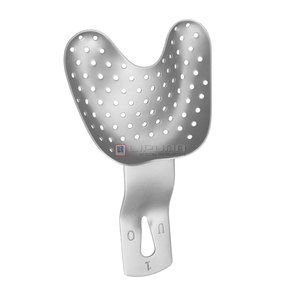 Plateau d'empreinte dentaire de qualité supérieure avec bordure S Perf. (upper, D) Acier inoxydable réutilisable autoclavable orthodontique - Product Image 4