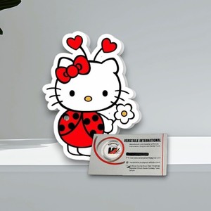 แผ่นอะคริลิคสำหรับต่อขนตาลายเฮลโลคิตตี้ อุปกรณ์เสริมขนตา พิมพ์ลายเต่าทอง รูปทรงวงรี พร้อมโลโก้สั่งทำได้ - Product Image 5