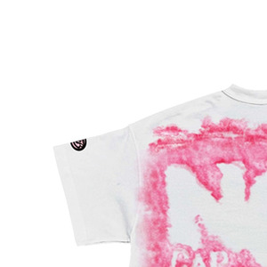 Camiseta Blanca de Corte Regular para Hombre, Manga Corta, Estilo Urbano, Estampado de Letras, Cuello Alto, 100% Algodón, Formal - Product Image 4