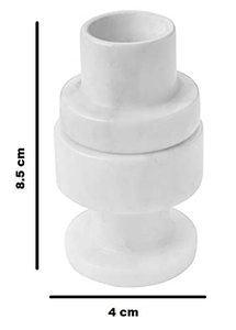 Handmade White Marble Handicrafts Decorative Tealight Candle Holder Elegant Home Decor <b>Table</b> Accent - Product Image 3