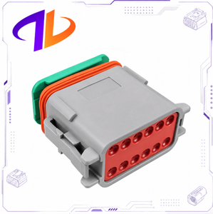 ขั้วต่อสายไฟรถยนต์แบบกันน้ำ DT06-12SA DT06-12S ใช้แทนกันได้ ขั้วต่อตัวเมีย 12 พิน ทำจากทองแดง หุ้มด้วยไนลอน สำหรับชุดสายไฟ DT Series - Product Image 2