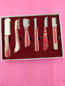 Juego de 6 Cuchillos Profesionales de Acero Inoxidable para Peluquería Canina de ARMANDIOUS - Product Image 5