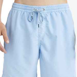 Shorts de plage pour hommes en polyester et coton de haute qualité, à cordon de serrage, couleur unie, écologiques, séchage rapide, fabriqués en usine - Product Image 5