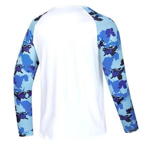 Camisa de manga larga para hombre con protección UPF 50, de secado rápido, con estampado por sublimación, camisa de camuflaje para rendimiento deportivo. - Product Image 2