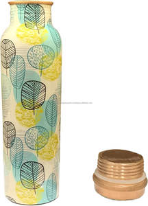 100% Pure Copper Metal Drinkware <b>Bottle</b> Custom Eco-Friendly Printed Leak-Proof <b>Glass</b> Disposable for <b>Drinking</b> - Product Image 2