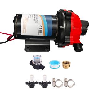 Pompa Acqua Dolce Rossa RV 7GPM 70PSI 12V DC per Impieghi Gravosi, a Cinque Camere, Autoadescante, a Diaframma, Marina, ad Alta Pressione - Product Image 1