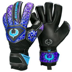 Gants de gardien de but de football Renegade, en cuir PU, à doigts entiers, imprimés par sublimation, antidérapants, avec sangle de poignet réglable et fermeture auto-agrippante, pour la gym - Product Image 1