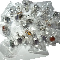Bagues en argent plaqué de haute qualité au design unique et multi-styles, avec pierres naturelles d'agate, certifiées, tendance et élégantes, emballées dans une boîte, bijoux KHUSHI