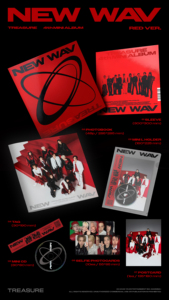 TREASURE 4º MINI ÁLBUM [NEW WAV] VERSIÓN ROJA/VERSIÓN ICE Álbum Oficial de Kpop Coreano en CD - Product Image 6