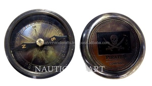 Viking Jack Sparrow 2-Pirates des Caraïbes Boussole en laiton antique avec bel étui en cuir Boussole de poche Cadeau - Product Image 2