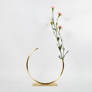 Luxury Stainless steel Tabletop <b>Vases</b> <b>Gold</b> Finish Decorative for home & office wedding centerpiece decoration - Product Image 1