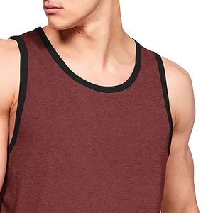 Wholesale Price Customized Design Men Tank Top Solid Color Fashionable Sleeveless 100% Cotton Breathable Quick Dry Eco-Friendly - Product Image 4